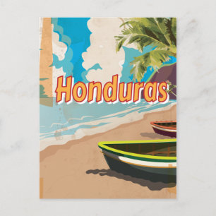 Honduras Vintage vacation Poster Postcard