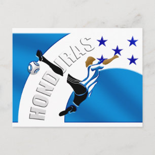 Honduras Volley kick soccer football gifts Postcard