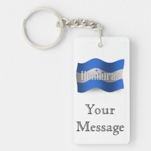 Honduras Waving Flag Key Ring