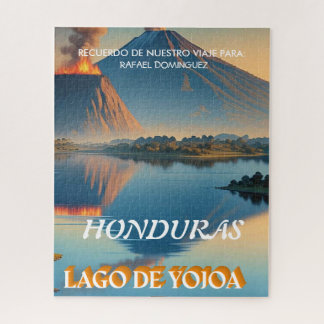 Honduras Yojoa Lake Retro poster Jigsaw Puzzle