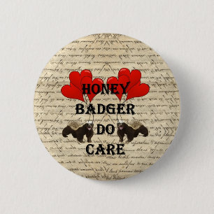 Hone badger do care 6 cm round badge
