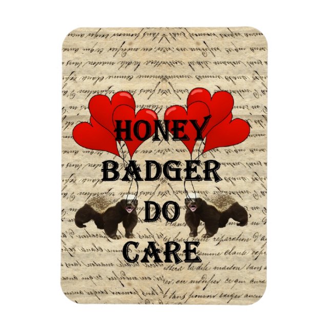 Hone badger do care magnet (Vertical)