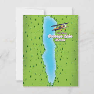 Honeoye Lake New York map