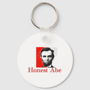 "Honest Abe" Abe Lincoln Art T-Shirt & Gifts Key Ring