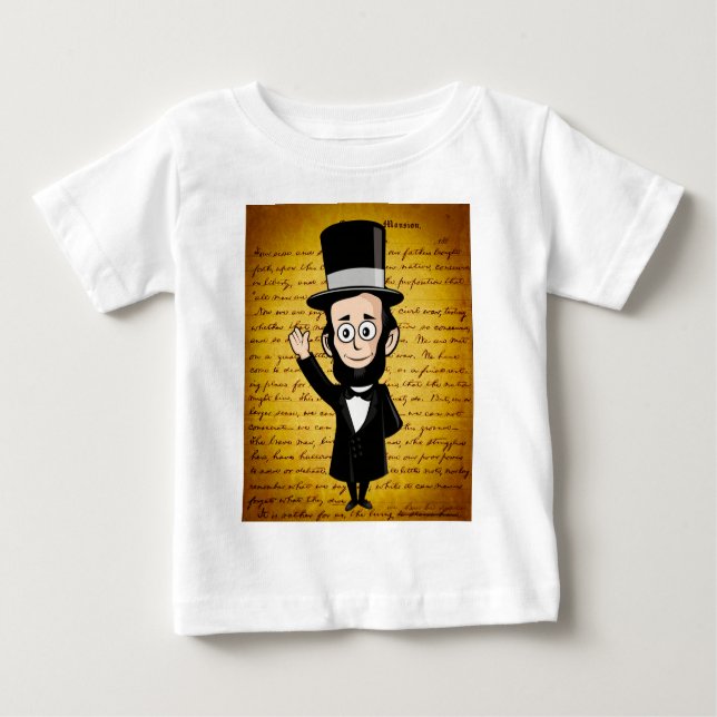 Honest Abe and His Gettysburg Address Baby T-Shirt (Front)