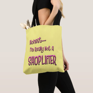 honest... I'm really not a shoplifter Tote Bag