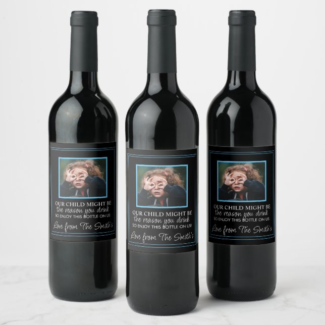 Honest teacher present enjoy this bottle wine labe wine label (Bottles)