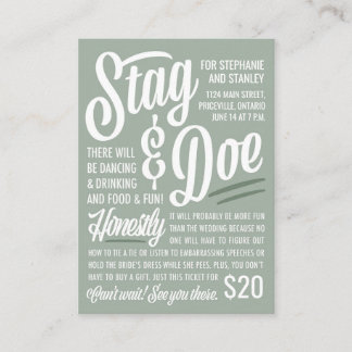 Honestly Stag & Doe Ticket