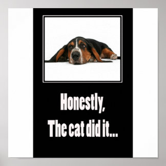 Honestly, the cat did it... poster