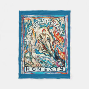 Honesty, an elegant weapon for civilised times fleece blanket