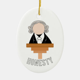 Honesty Ceramic Ornament