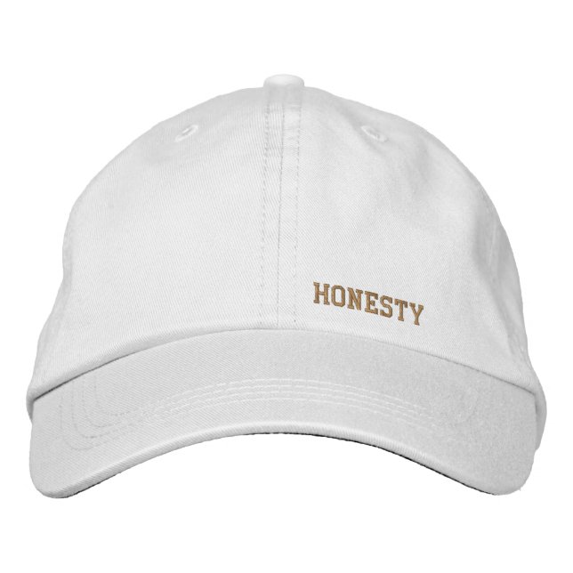 Honesty Embroidered Hat (Front)