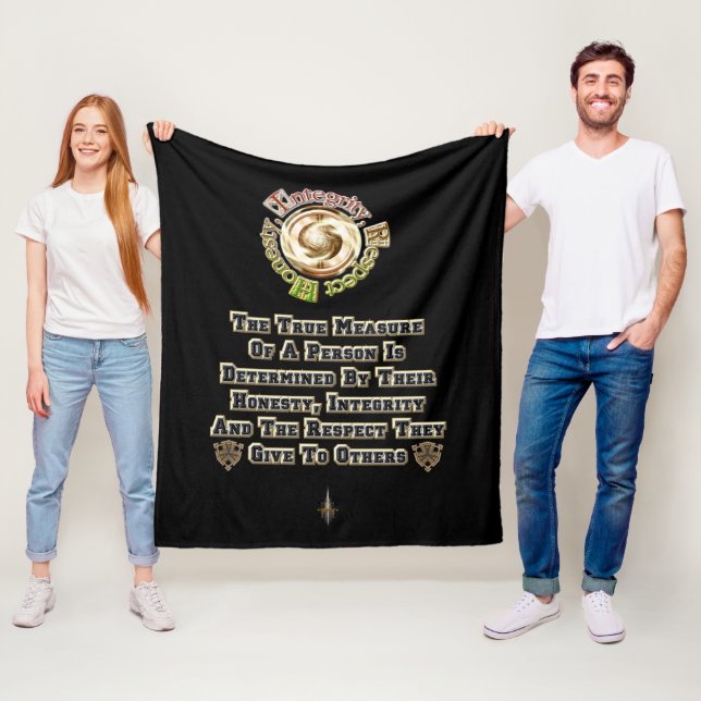 Honesty Integrity Respect MXT Fleece Blanket (In Situ)