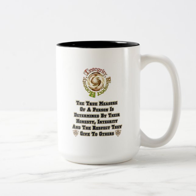 Honesty Integrity Respect MXT Two-Tone Coffee Mug (Right)
