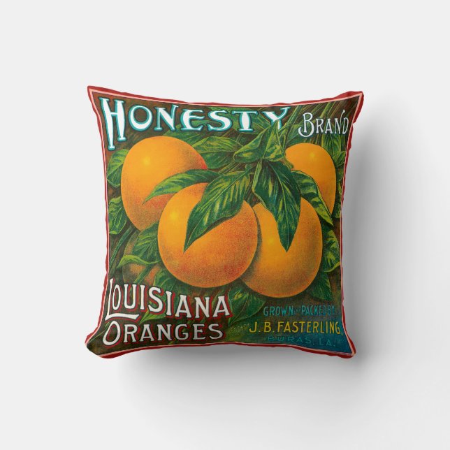 Honesty Louisiana Oranges Cushion (Front)