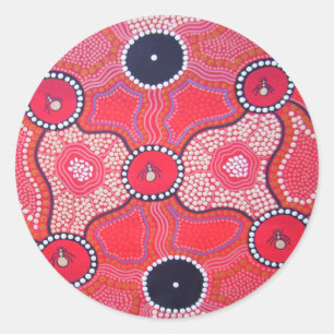 Honey Ant Dreaming Classic Round Sticker