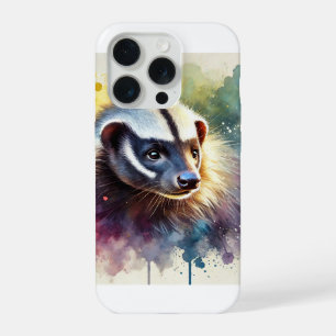 Honey Badger 290624AREF113 - Watercolor iPhone 15 Pro Case