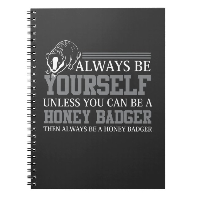 Honey Badger African Mammal Favorite Forest Animal Notebook (Front)