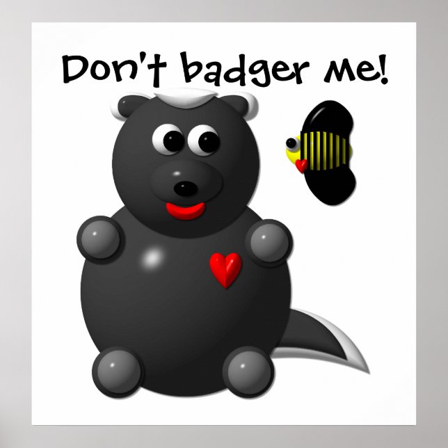 Honey Badger and Honey Bee Poster (Front)