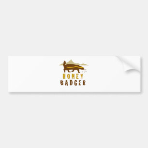 HONEY BADGER BUMPER STICKER