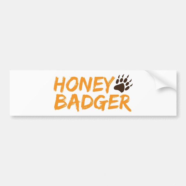 Honey Badger Bumper Sticker (Front)