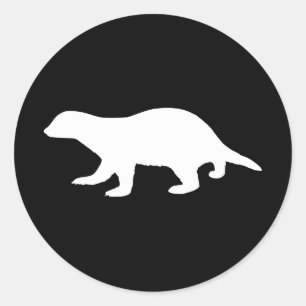 Honey Badger Classic Round Sticker