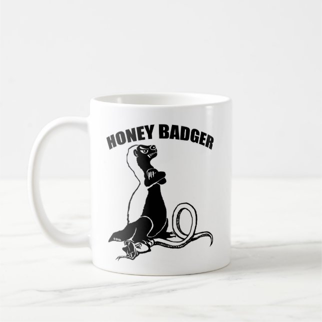 Honey badger coffee mug (Left)