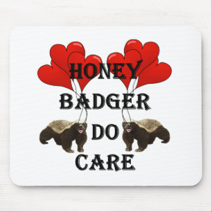 Honey badger do care mouse pad