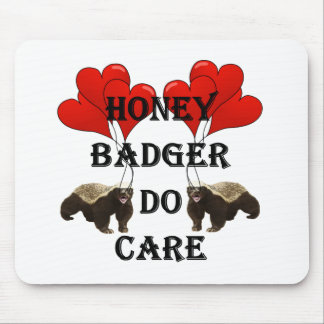 Honey badger do care mouse pad