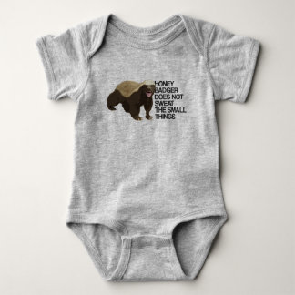 Honey Badger Does Not Sweat The Small Things Baby Bodysuit