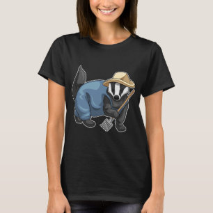 Honey badger Farmer Rake T-Shirt