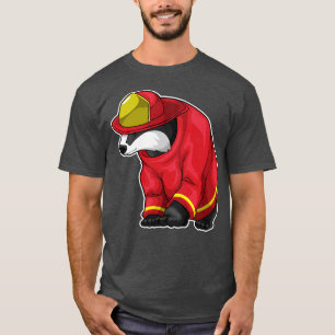 Honey badger Firefighter Fire department T-Shirt