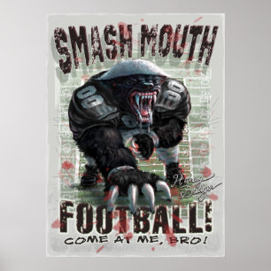 Honey Badger Football Poster