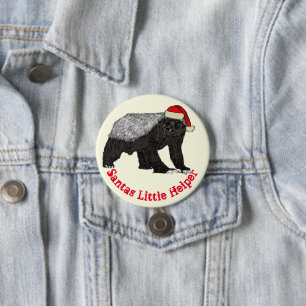 Honey Badger Funny Badass Festive Irony Quote   7.5 Cm Round Badge