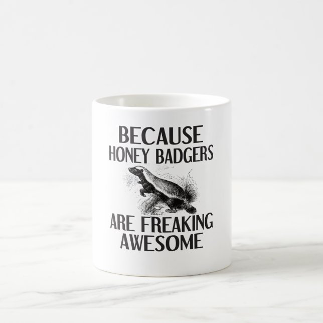 Honey Badger Gifts Animal Honey Badger Lover Coffee Mug (Center)