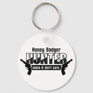 Honey Badger Hunter key chain