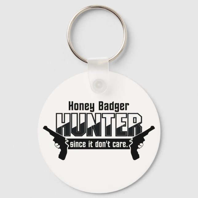 Honey Badger Hunter key chain (Front)