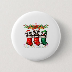 Honey Badger In Christmas Socks Lights Honey Badge