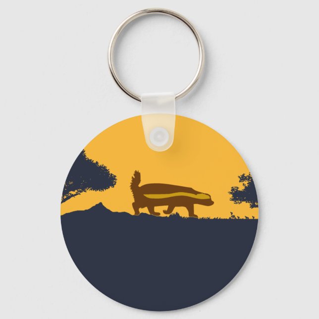 honey badger key ring (Front)