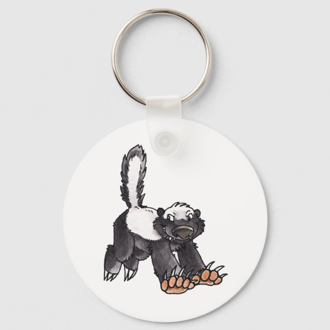 Honey Badger Key Ring (Front)
