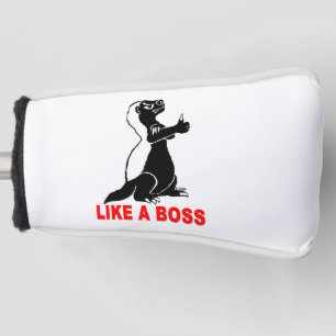 Honey badger, like a boss golf head cover