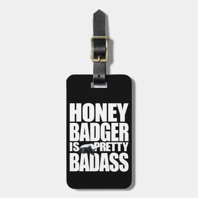 Honey Badger Luggage Tag (Front Vertical)