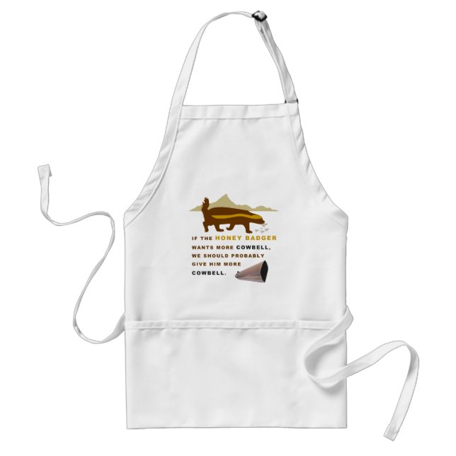 Honey Badger More Cowbell Standard Apron (Front)