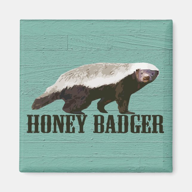 Honey Badger Profile View Magnet (Front)
