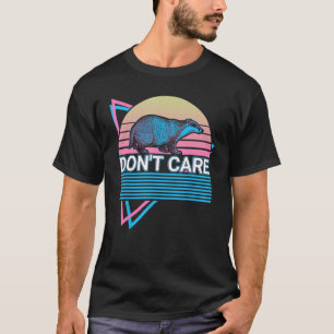 Honey Badger Retro Don't Care T-Shirt