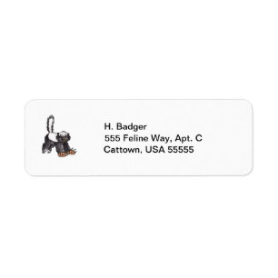 Honey Badger Return Address Label