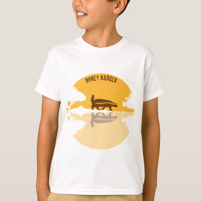 honey badger sunset T-Shirt (Front)