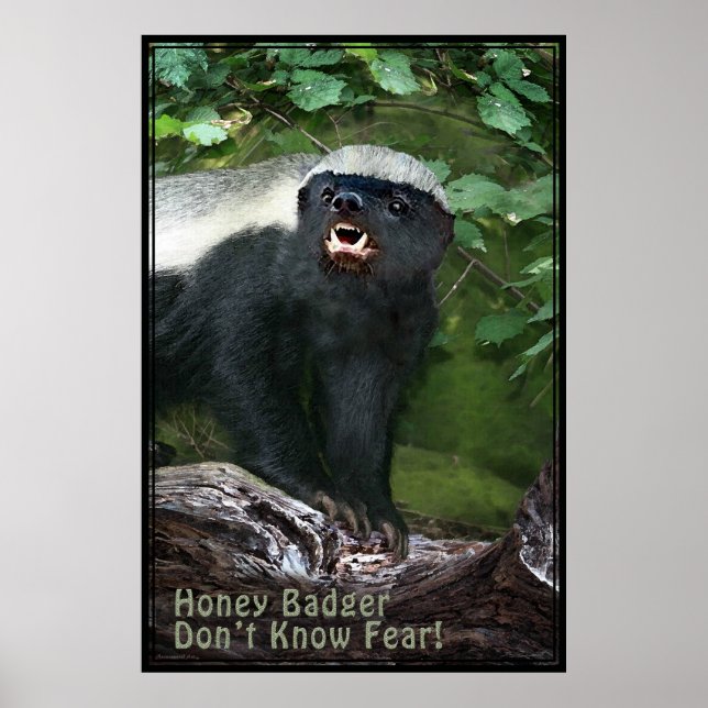 Honey Badger V2 Poster -40x60 -other sizes also (Front)