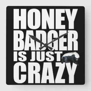 Honey Badger Wall Clock