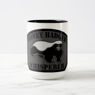 Honey Badger Whisperer Two-Tone Coffee Mug